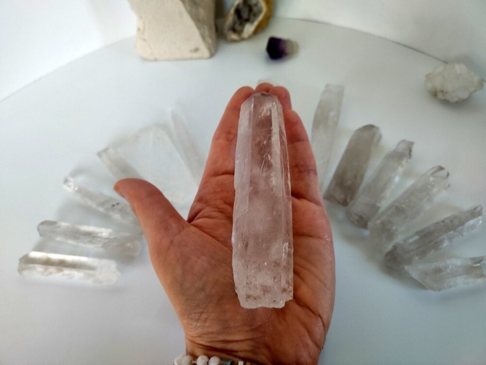 duży kryształ górski